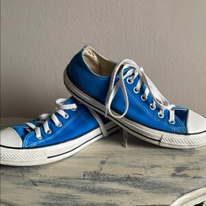 Blue Converse Low-Top Sneakers